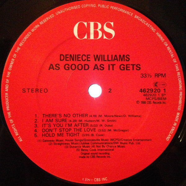 Deniece Williams : As Good As It Gets (LP, Album)