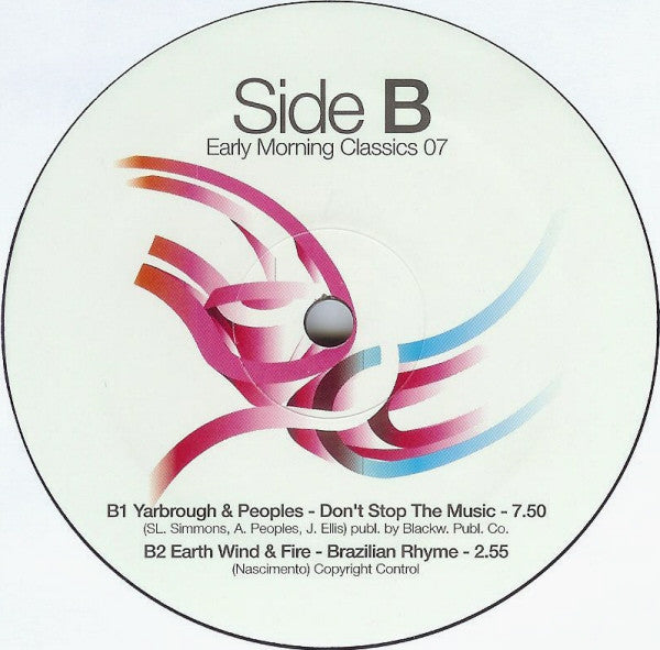 Various : Club Culture Club - Vinyl Early Morning Classics 07 Out Of 09 (12", Comp)