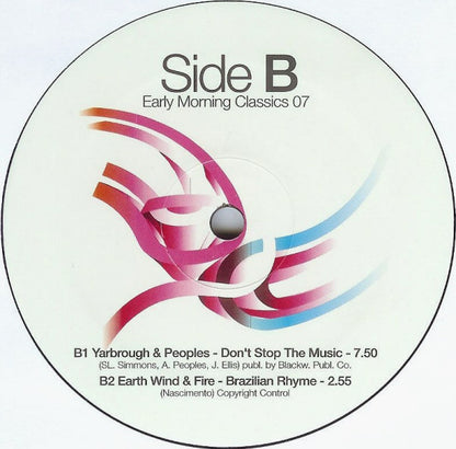 Various : Club Culture Club - Vinyl Early Morning Classics 07 Out Of 09 (12", Comp)