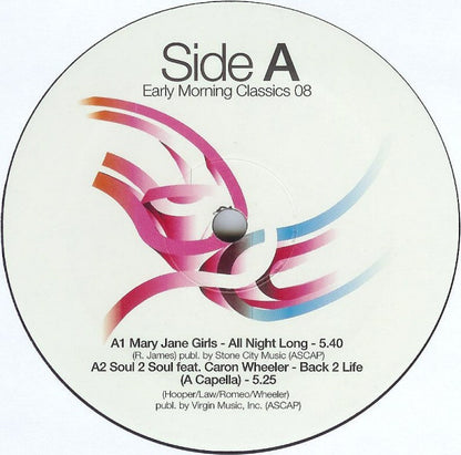 Various : Club Culture Club - Vinyl Early Morning Classics 08 Out Of 09 (12", Comp)