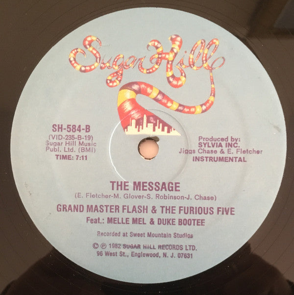 Grand Master Flash & The Furious Five* Feat.: Melle Mel & Duke Bootee : The Message (12", RP)