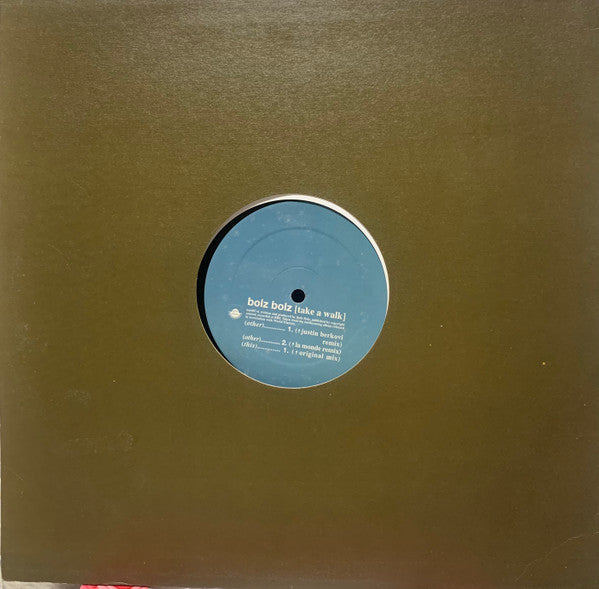 Bolz Bolz : Take A Walk (12")