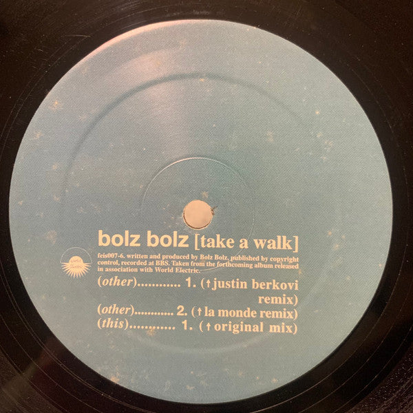 Bolz Bolz : Take A Walk (12")