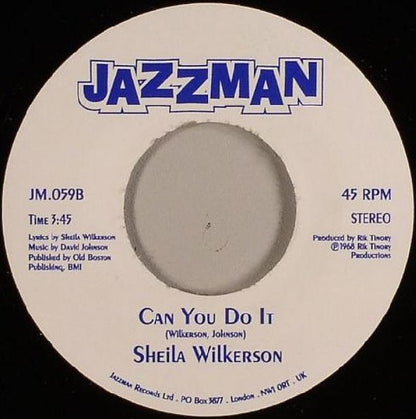Sheila Wilkerson : Baby You're A Jive Cat / Can You Do It (7")