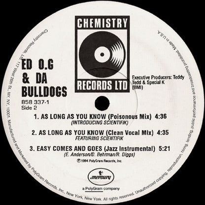 Ed O.G & Da Bulldogs : Love Comes And Goes (12")