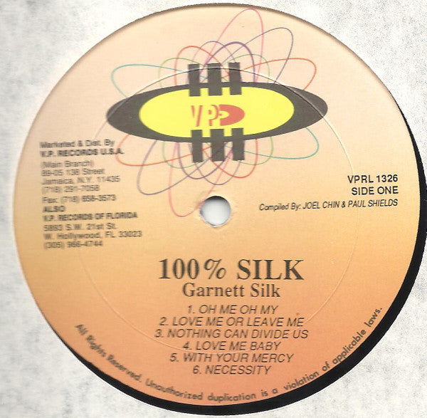Garnett Silk : 100% Silk (LP, Comp)