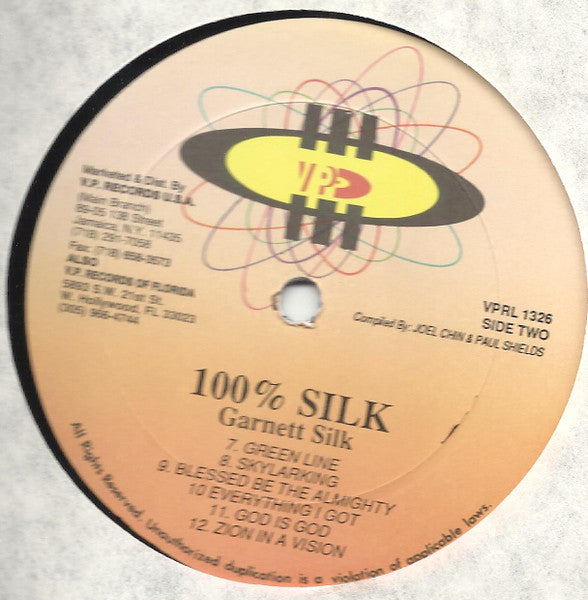 Garnett Silk : 100% Silk (LP, Comp)