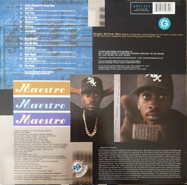 Beenie Man : Maestro (LP, Album)