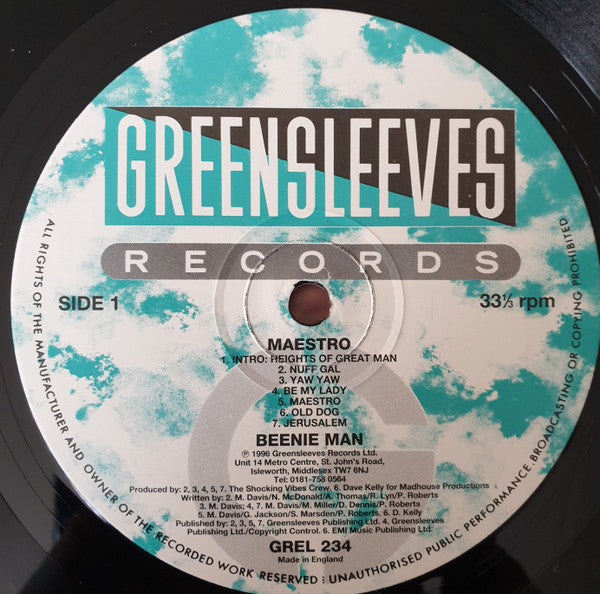 Beenie Man : Maestro (LP, Album)