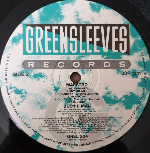 Beenie Man : Maestro (LP, Album)