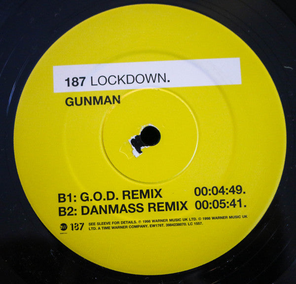 187 Lockdown : Gunman (12")