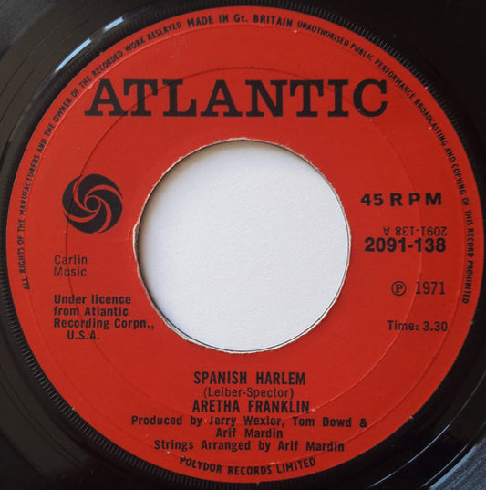 Aretha Franklin : Spanish Harlem (7", Single)