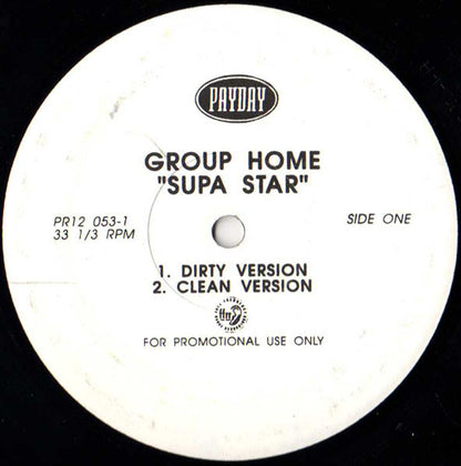 Group Home : Supa Star (12", Promo)