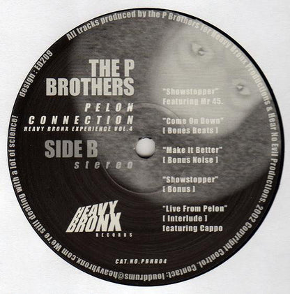 The P Brothers* : Heavy Bronx Experience Volume 4: Pelon Connection (12")