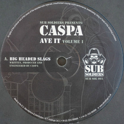 Caspa (3) : Ave It: Volume 1 (2x12")
