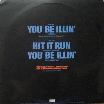 Run-DMC : You Be Illin' (Remix) (12", Single)