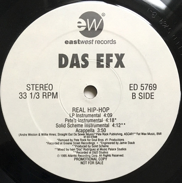 Das EFX : Real Hip-Hop (12", Promo)