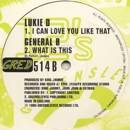 General Degree / Saba Tooth / Lukie D / General B : Good Girls / Hold Up You Hand / I Can Love You Like That / What Is This (12")