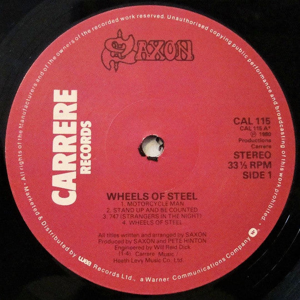 Saxon : Wheels Of Steel (LP, Album)