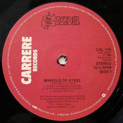 Saxon : Wheels Of Steel (LP, Album)
