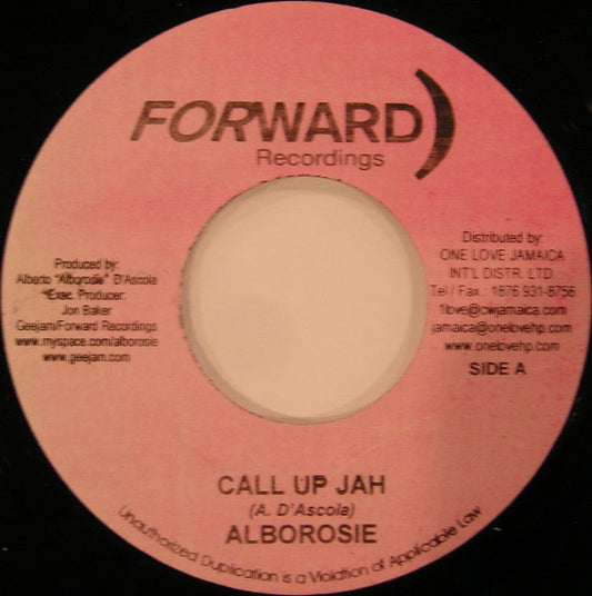 Alborosie : Call Up Jah (7")