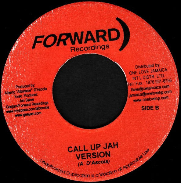 Alborosie : Call Up Jah (7")