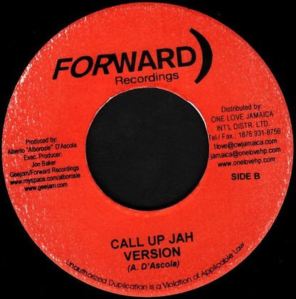 Alborosie : Call Up Jah (7")