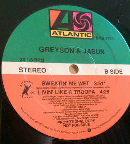 Greyson & Jasun : Livin' Like A Troopa (12", Promo)
