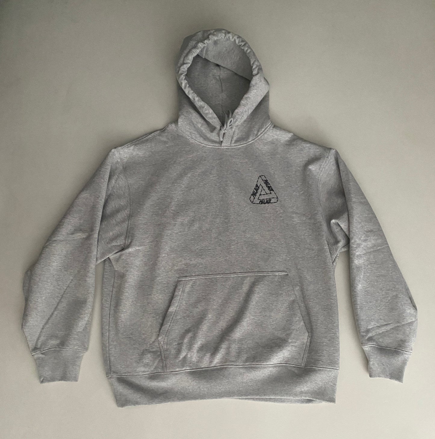Palace Barbed Tri-Ferg Hoodie Grey Marl