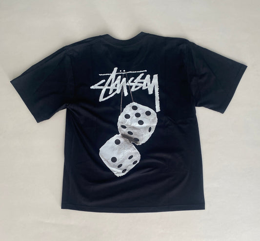 Stussy Fuzzy Dice Tee Black