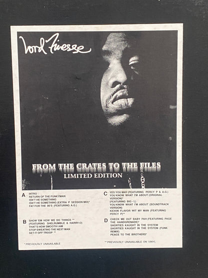 Lord Finesse - From The Crates To The Files (2 x LP, Album) (Very Good Plus (VG+)