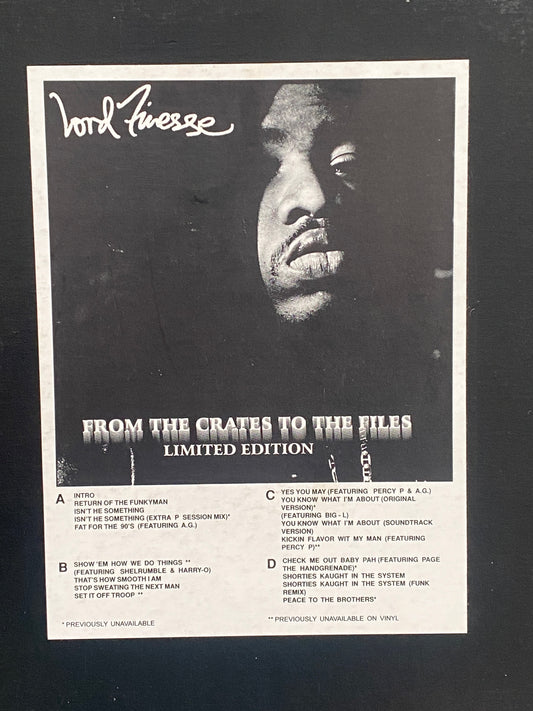 Lord Finesse - From The Crates To The Files (2 x LP, Album) (Very Good Plus (VG+)