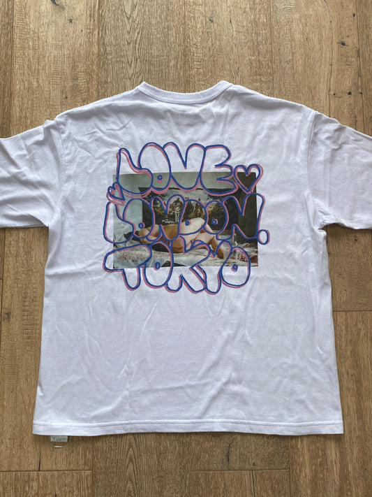 Beams x Edson Love London x Tokyo Tee White