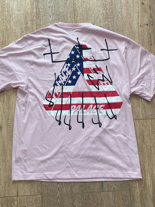 Palace King Tri T-Shirt Pink