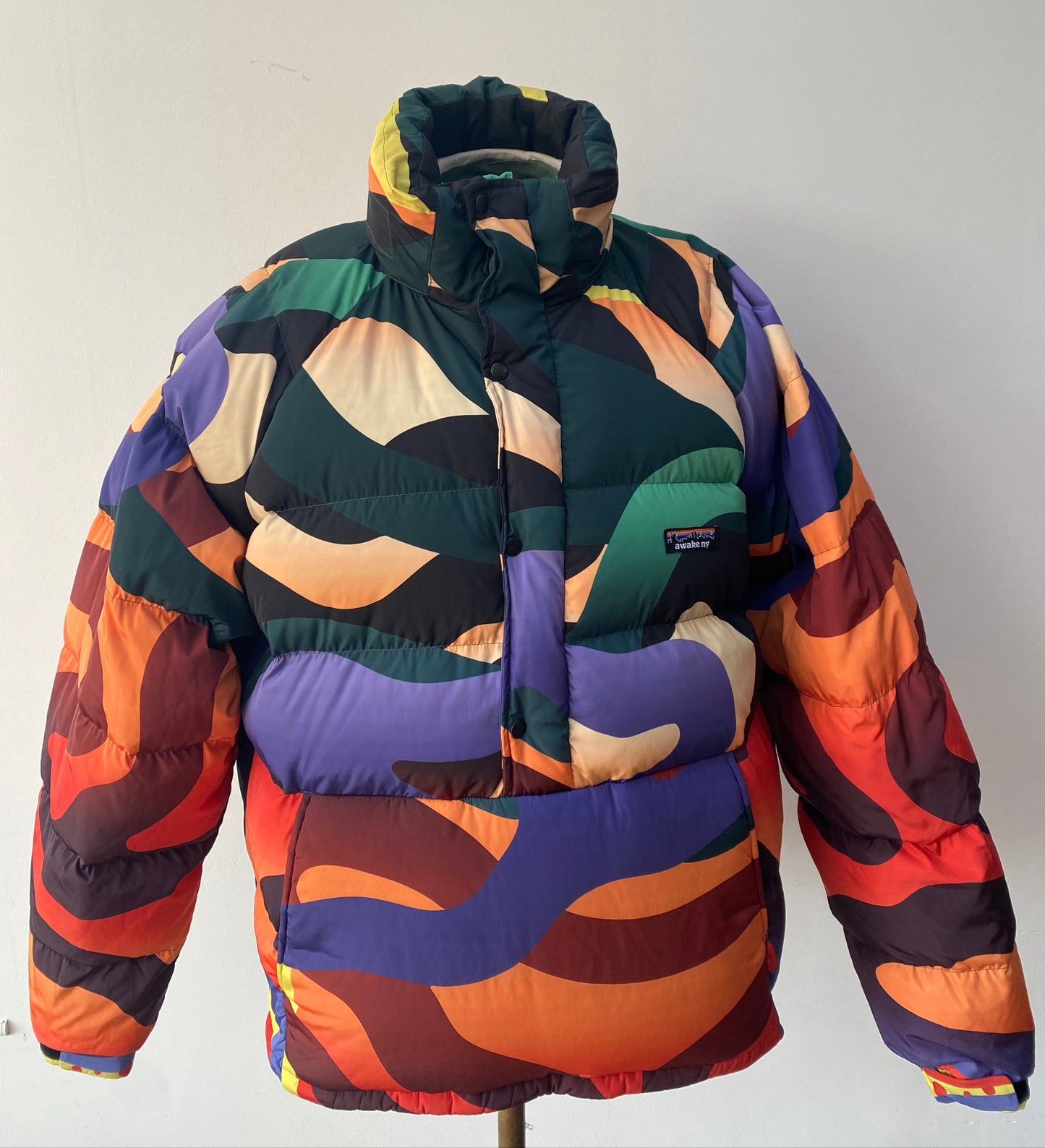 Awake NY Puffer Pull Over With Snaps 'Multicolor'