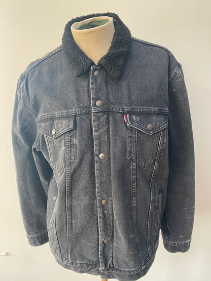 Supreme Levi's Sherpa Trucker Jacket Black