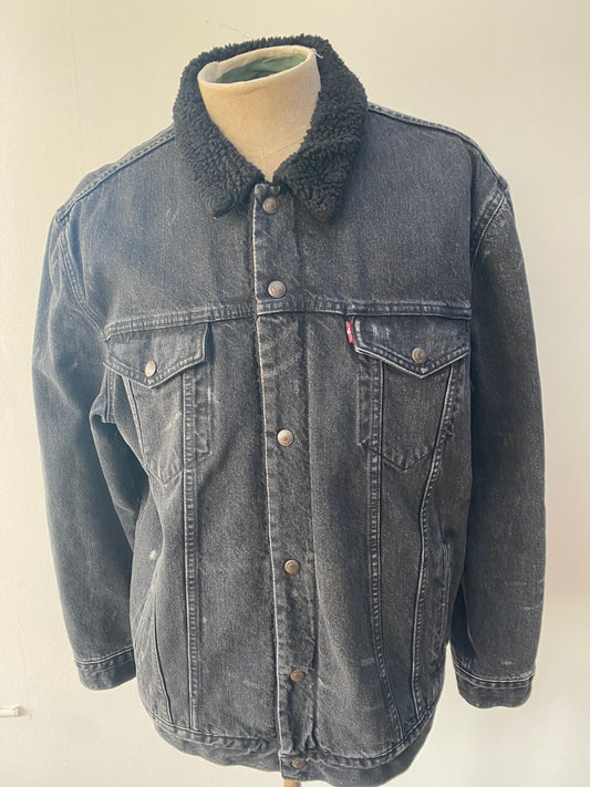Supreme Levi's Sherpa Trucker Jacket Black
