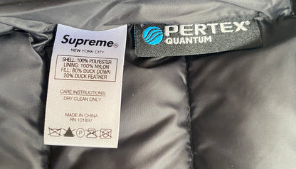 Supreme Micro Down Half Zip Hooded Pullover Jacket "Trees"