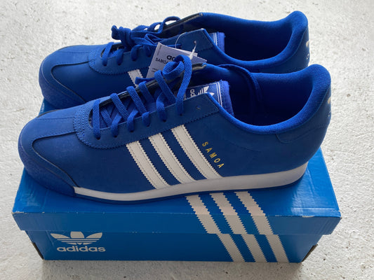 Adidas Originals Samoa Royal Blue & White - Size UK 10.5