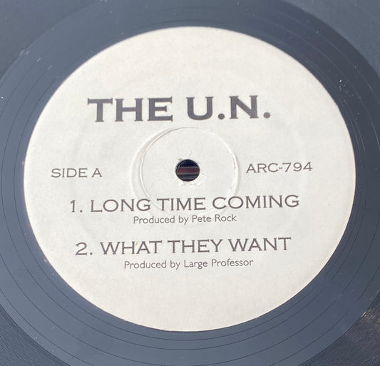 The UN  - Long Time Coming (12") (Very Good Plus)