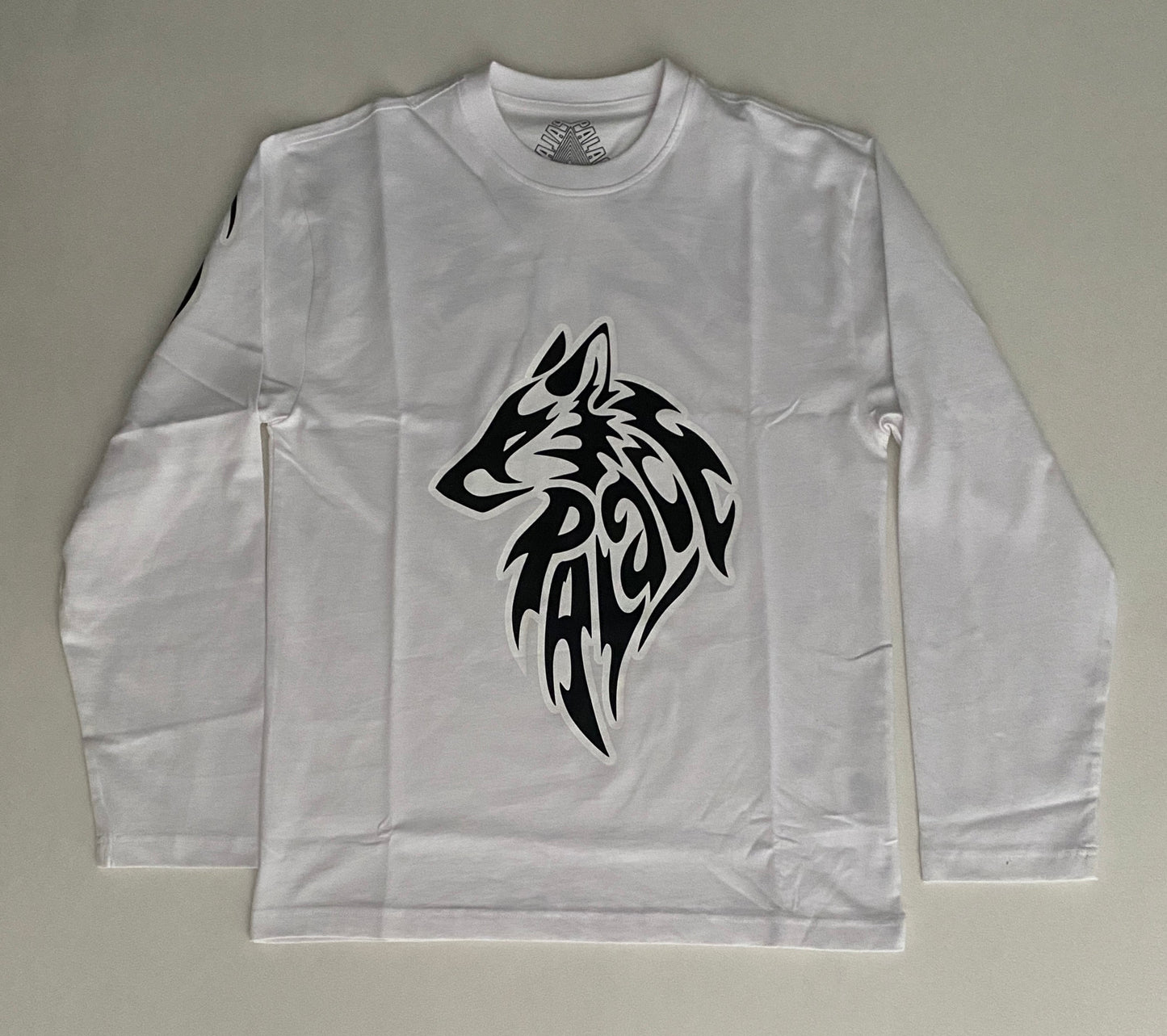Palace Sketchy Lone Wolf Long Sleeve Tee White