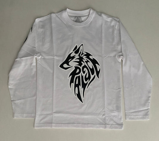 Palace Sketchy Lone Wolf Long Sleeve Tee White