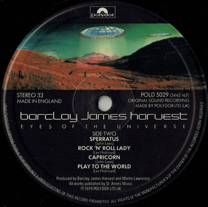Barclay James Harvest : Eyes Of The Universe (LP, Album)