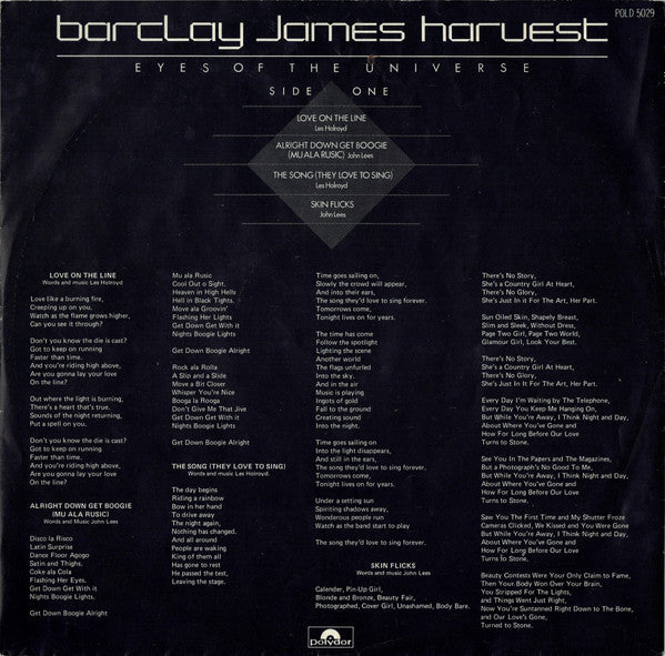 Barclay James Harvest : Eyes Of The Universe (LP, Album)