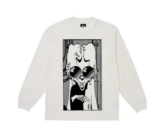 Trilogy Tapes Comics Flat Shades Long Sleeve T Shirt Large